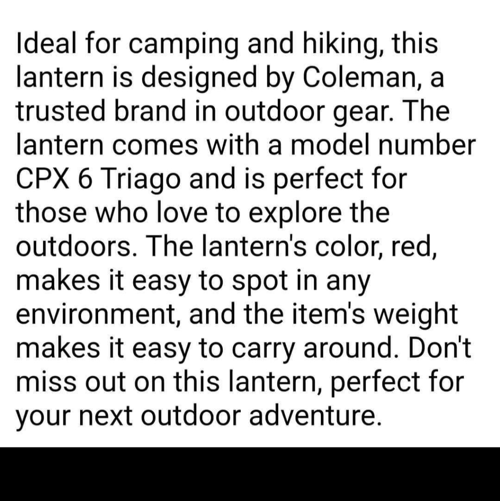 Camping light Coleman